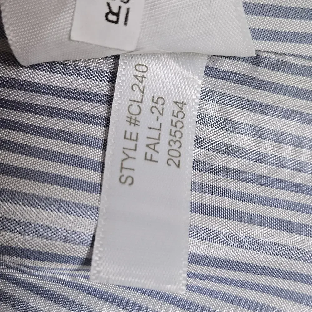 J.Crew Herringbone Blazer Women 16 Cotton Linen Blue White Preppy Academia CL240